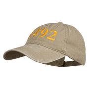 1492 Columbus Day Embroidered Washed Cap