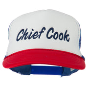 Chief Cook Embroidered Foam Mesh Cap