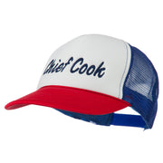 Chief Cook Embroidered Foam Mesh Cap