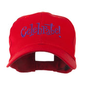 Celebrate Wording Embroidered Cap