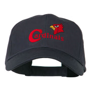 Cardinals with Bird Head Embroidered Cap