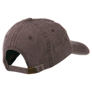 California with Bear Embroidered Washed Cap