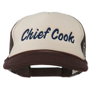 Chief Cook Embroidered Foam Mesh Cap