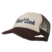 Chief Cook Embroidered Foam Mesh Cap