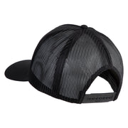 USS John F. Kennedy Serve with Courage CVN 79 Blue Patched Solid Cotton Twill 5 panel Mesh Back Cap - Black OSFM