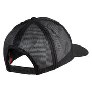 USS John F. Kennedy Serve with Courage CVN 79 Blue Patched Solid Cotton Twill 5 panel Mesh Back Cap - Black OSFM