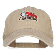 Fishing Crab Patched Washed Cap