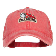 Fishing Crab Patched Washed Cap