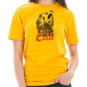 Cali Bear Graphic Design Unisex Short Sleeve Cotton Jersey T-Shirt