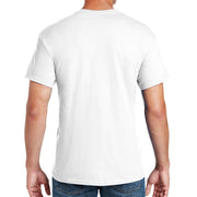 Hiking In The Mountains Graphic Design Men's Big Size Cotton Polyester DryBlend T-Shirt - White XS