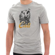 Cali Bear Graphic Design Unisex Short Sleeve Cotton Jersey T-Shirt