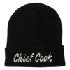 Chief Cook Embroidered Long Beanie