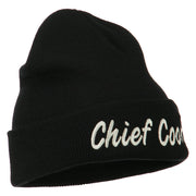 Chief Cook Embroidered Long Beanie