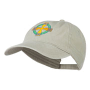 Celtic Cross Embroidered Washed Cap