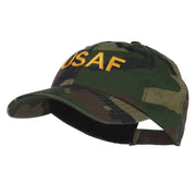 USAF Military Embroidered Camo Cap