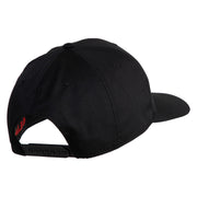 Veteran US Navy Embroidered Solid Cotton Twill Pro Style Cap - Black OSFM