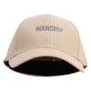 Warship Embroidered Low Profile Washed Flex Cap - Khaki OSFM