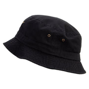 Diego Script Embroidered Washed Bucket Hats - Black M-L