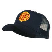 Circular Celtic Design Embroidered Trucker Cap