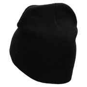 Poker Chip Embroidered 8 Inch Short Beanie