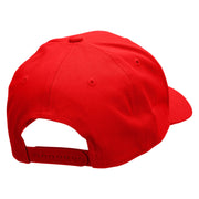 Viking Gamer Embroidered Unconstructed High Profile Cotton Flat Bill Cap - Red OSFM