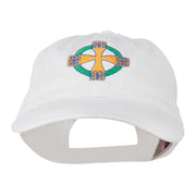 Celtic Cross Embroidered Washed Cap