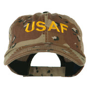 USAF Military Embroidered Camo Cap