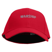 Warship Embroidered Low Profile Washed Flex Cap - Red OSFM