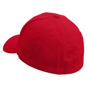 Warship Embroidered Low Profile Washed Flex Cap - Red OSFM