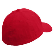 Warship Embroidered Low Profile Washed Flex Cap - Red OSFM