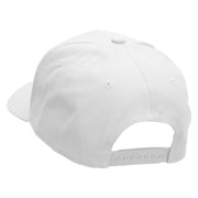 Viking Gamer Embroidered Unconstructed High Profile Cotton Flat Bill Cap - White OSFM