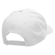 Viking Gamer Embroidered Unconstructed High Profile Cotton Flat Bill Cap - White OSFM