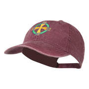 Celtic Cross Embroidered Washed Cap