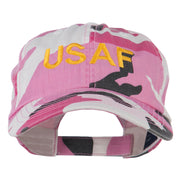 USAF Military Embroidered Camo Cap