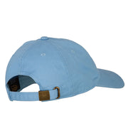 Colorado Columbine with Map Embroidered Unstructured Washed Cap