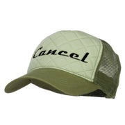 Cancel Embroidered Foam Trucker Cap