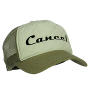 Cancel Embroidered Foam Trucker Cap