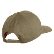 Veteran US Navy Embroidered Solid Cotton Twill Pro Style Cap - Khaki OSFM