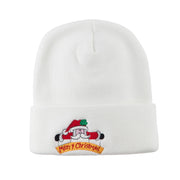 Merry Christmas Santa Claus Embroidered Beanie