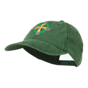 Celtic Cross Embroidered Washed Cap