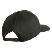 Veteran US Navy Embroidered Solid Cotton Twill Pro Style Cap - Charcoal OSFM
