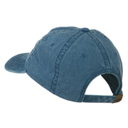 Connecticut State Map Embroidered Washed Cap