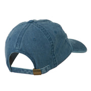 Connecticut State Map Embroidered Washed Cap