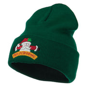 Merry Christmas Santa Claus Embroidered Beanie