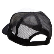 Multi-Colored Dragonfly Patched Cotton Trucker Cap - Black OSFM