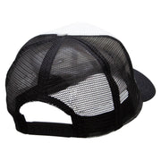 Multi-Colored Dragonfly Patched Cotton Trucker Cap - Black OSFM