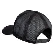 USS Ticonderoga CG 47 Patched Solid Cotton Twill 5 panel Mesh Back Cap - Black OSFM