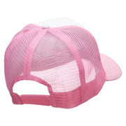 Multi-Colored Dragonfly Patched Cotton Trucker Cap - lt-pink OSFM