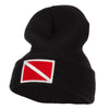 Scuba Diving Flag Embroidered Long Beanie