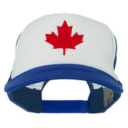 Canada's Maple Leaf Embroidered Foam Front Mesh Back Cap